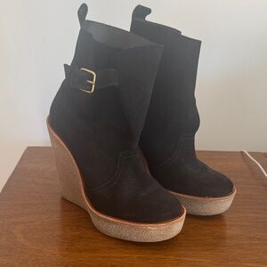 PIERRE HARDY• rubber sole wedge boots